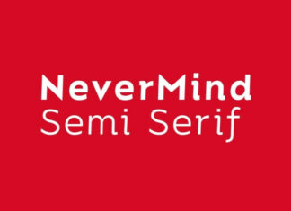 Nevermind Semi Serif Font
