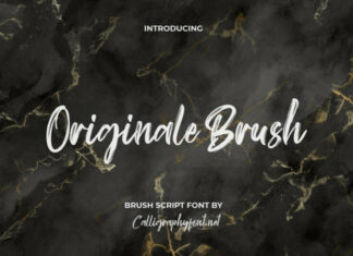 Originale Brush Font