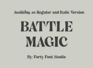 Battle Magic Font