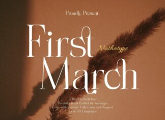 First March Font