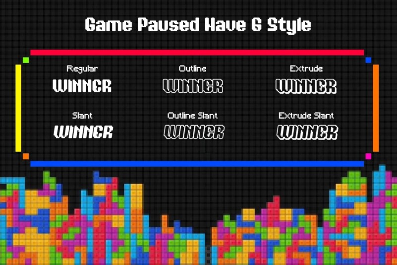 Game Paused Font - Download Free Font
