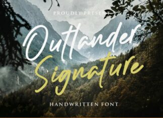 Outlander Signature Font