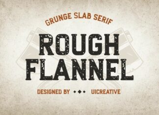 Rough Flannel Font