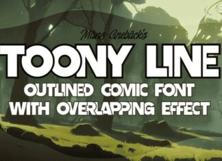 Toony Line Font