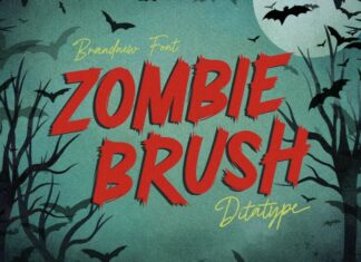 Zombie Brush Font