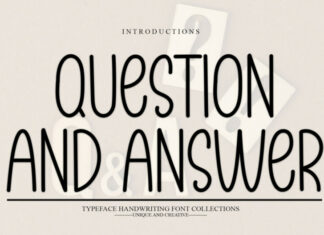 Question And Answer Font