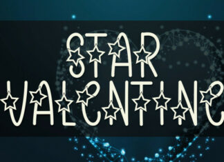 Star Valentine Display Font