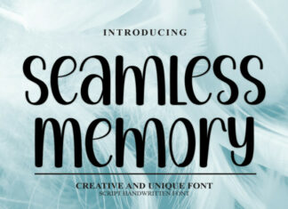 Seamless Memory Display Font