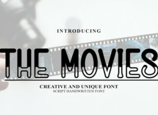 The Movies Display Font