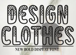Design Clothes Display Font