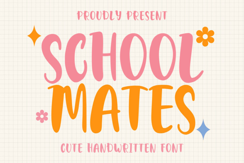 School Mates Display Font
