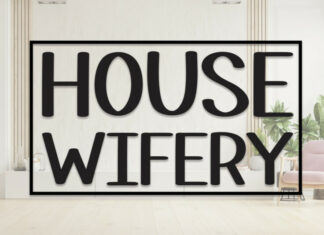 House Wifery Display Font