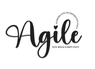 Agile Script Font