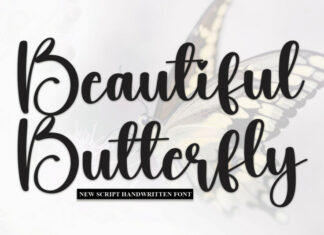 Beautiful Butterfly Font