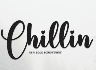 Chillin Script Font