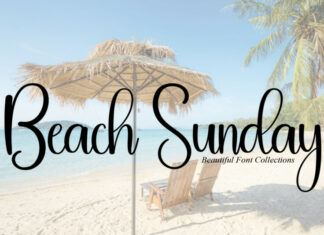 Beach Sunday Script Font