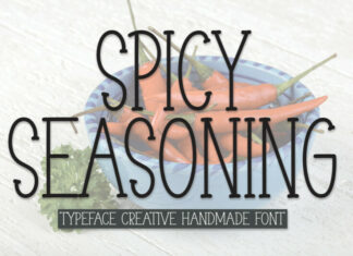 Spicy Seasoning Display Font