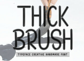 Thick Brush Font