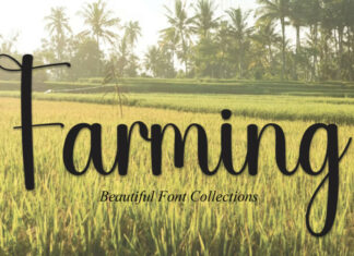 Farming Script Font