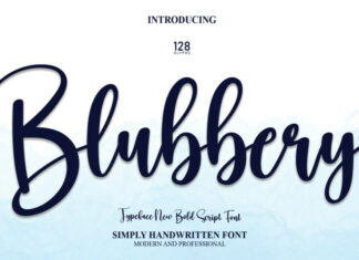 Blubbery Script Font
