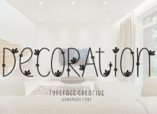 Decoration Display Font