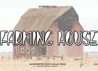 Farming House Display Font
