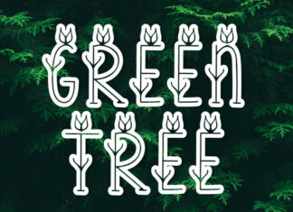 Green Tree Display Font