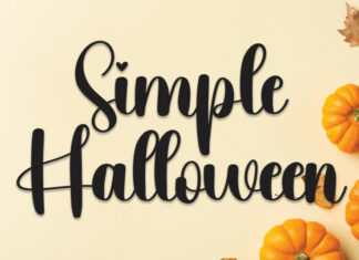 Simple Halloween Script Font
