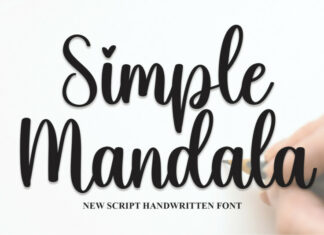 Simple Mandala Typeface
