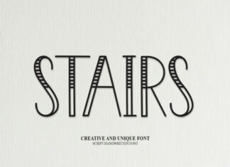 Stairs Display Font