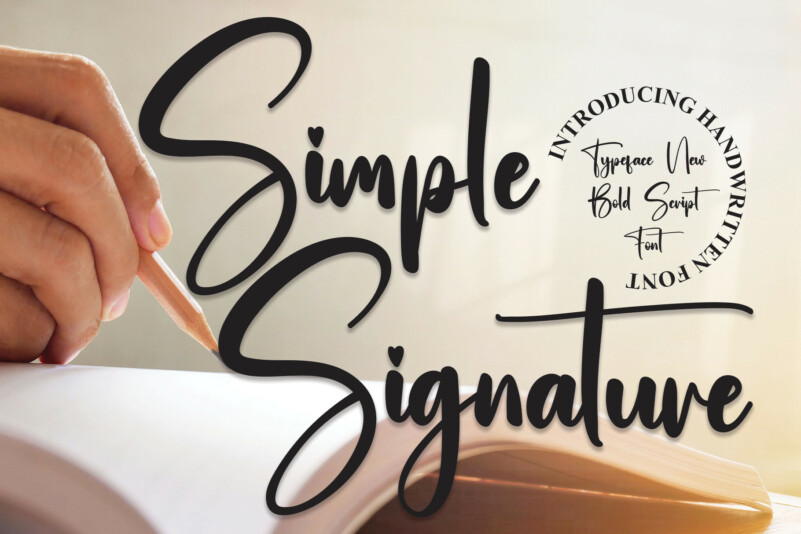 Simple Signature Script Font - Download Free Font