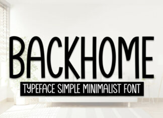Backhome Display Font