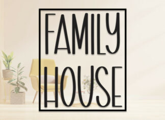 Family House Display Font