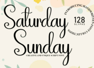 Saturday Sunday Script Font