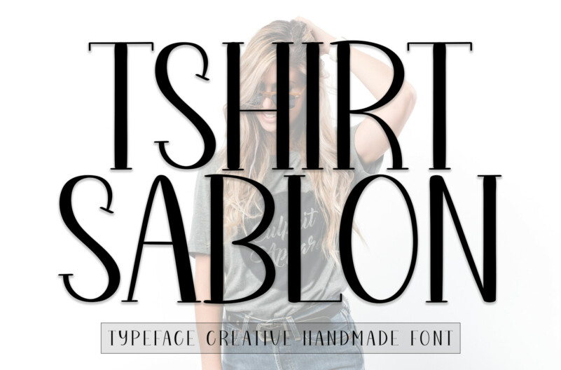 Tshirt Sablon Display Font