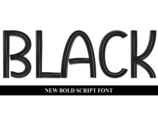 Black Display Font