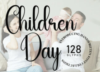 Children Day Script Font