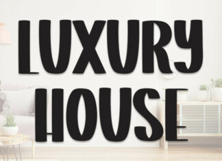 Luxury House Display Font