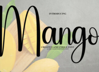 Mango Script Font