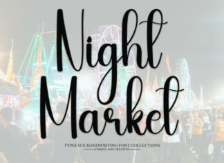 Night Market Script Font