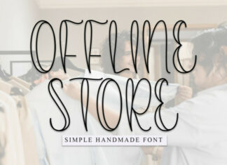 Offline Store Handwritten Font
