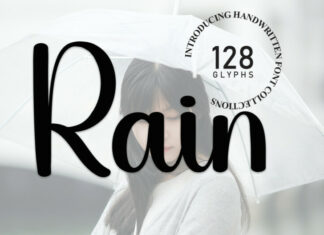 Rain Script Font
