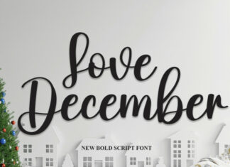 Love December Script Font
