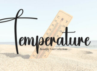 Temperature Script Font