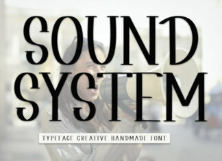 Sound System Display Font
