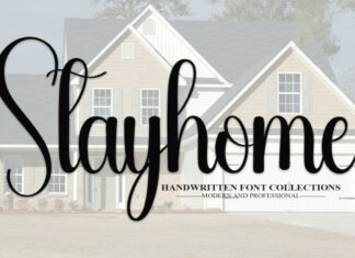 Stayhome Script Font