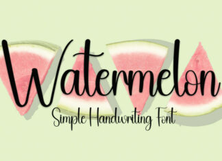 Watermelon Script Typeface