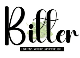Bitter Script Typeface