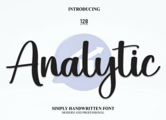 Analytic Script Font