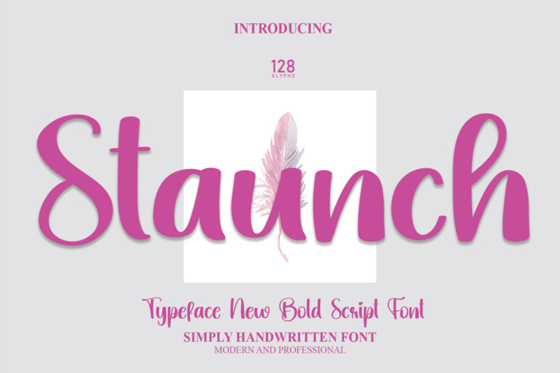 Staunch Display Font